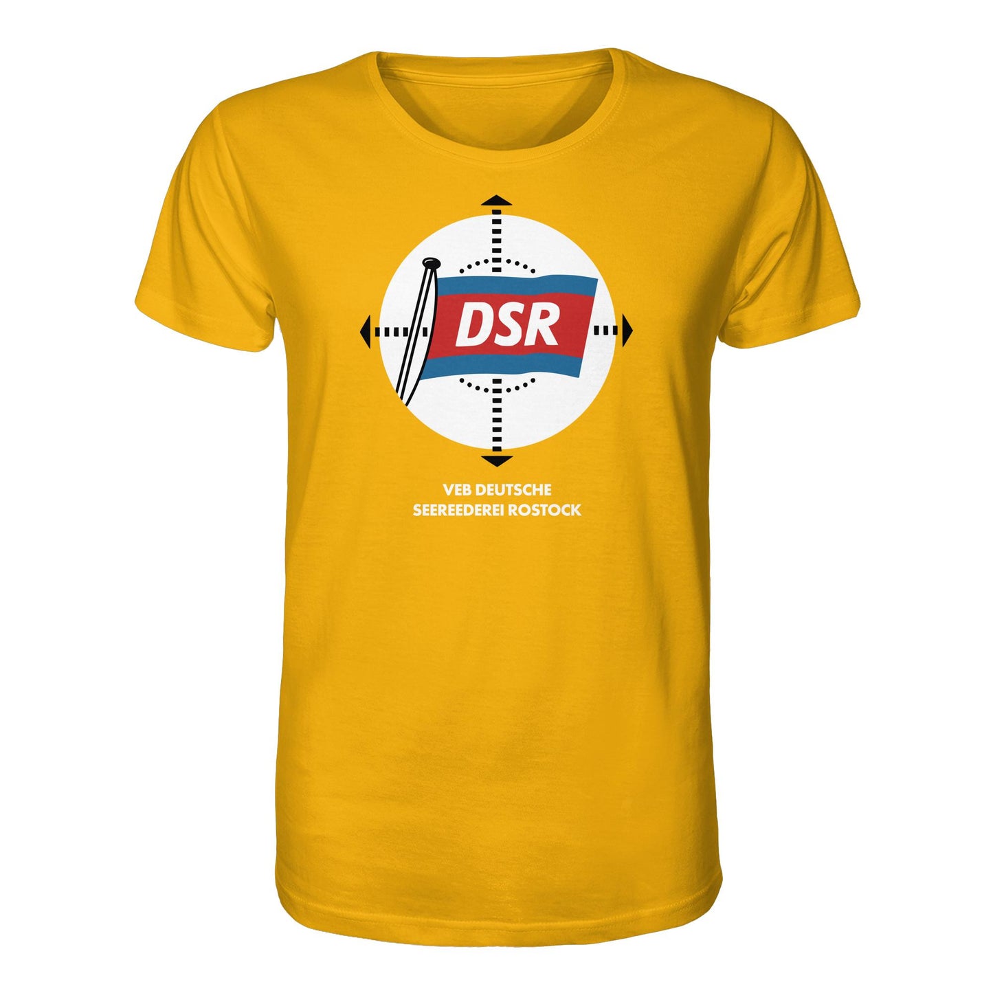 DDR Ostalgie Bio-Shirt Unisex • DSR - VEB DEUTSCHE SEEREEDEREI ROSTOCK