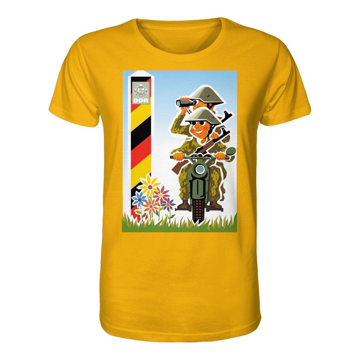 DDR Ostalgie Bio-Shirt Unisex • NVA-GRENZTRUPPEN (ORIGINAL-PLAKAT)
