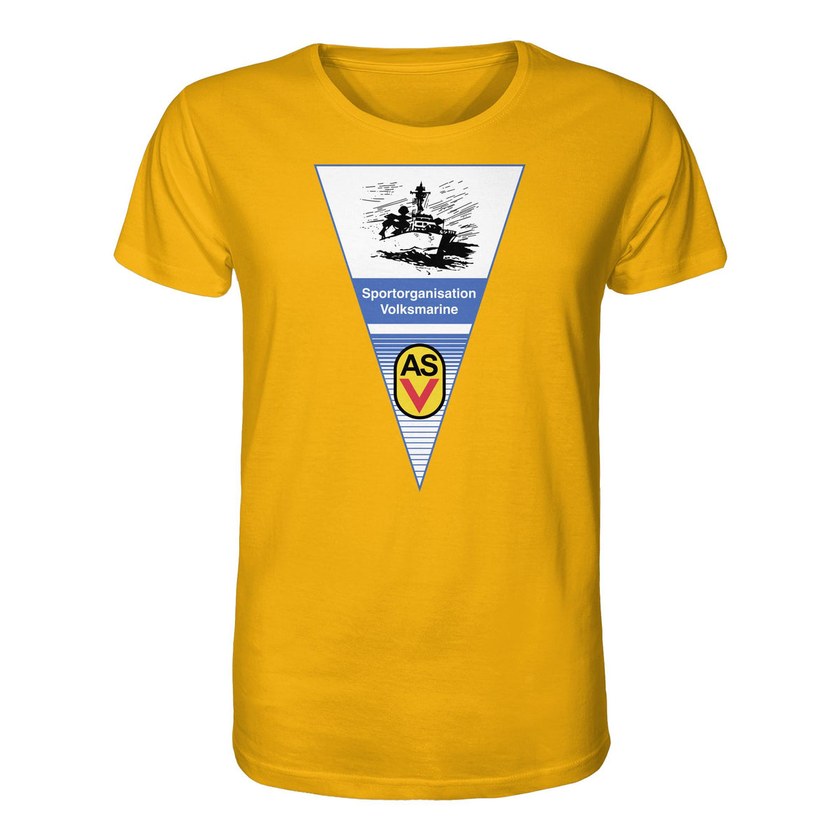 DDR Ostalgie Bio-Shirt Unisex •  ASV SPORTORGANISATION VOLKSMARINE