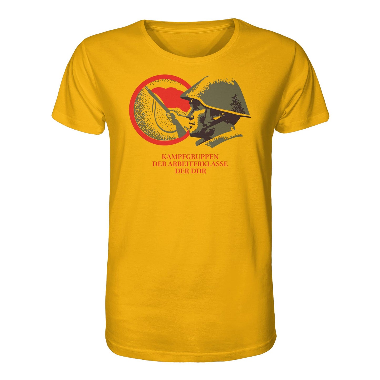 DDR Ostalgie Bio-Shirt Unisex • KAMPFGRUPPEN DER ARBEITERKLASSE (ORIGINAL BRIEFMARKE)