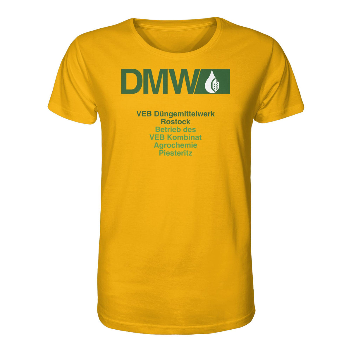 DDR Ostalgie Bio-Shirt Unisex • VEB DÜNGEMITTELWERK ROSTOCK