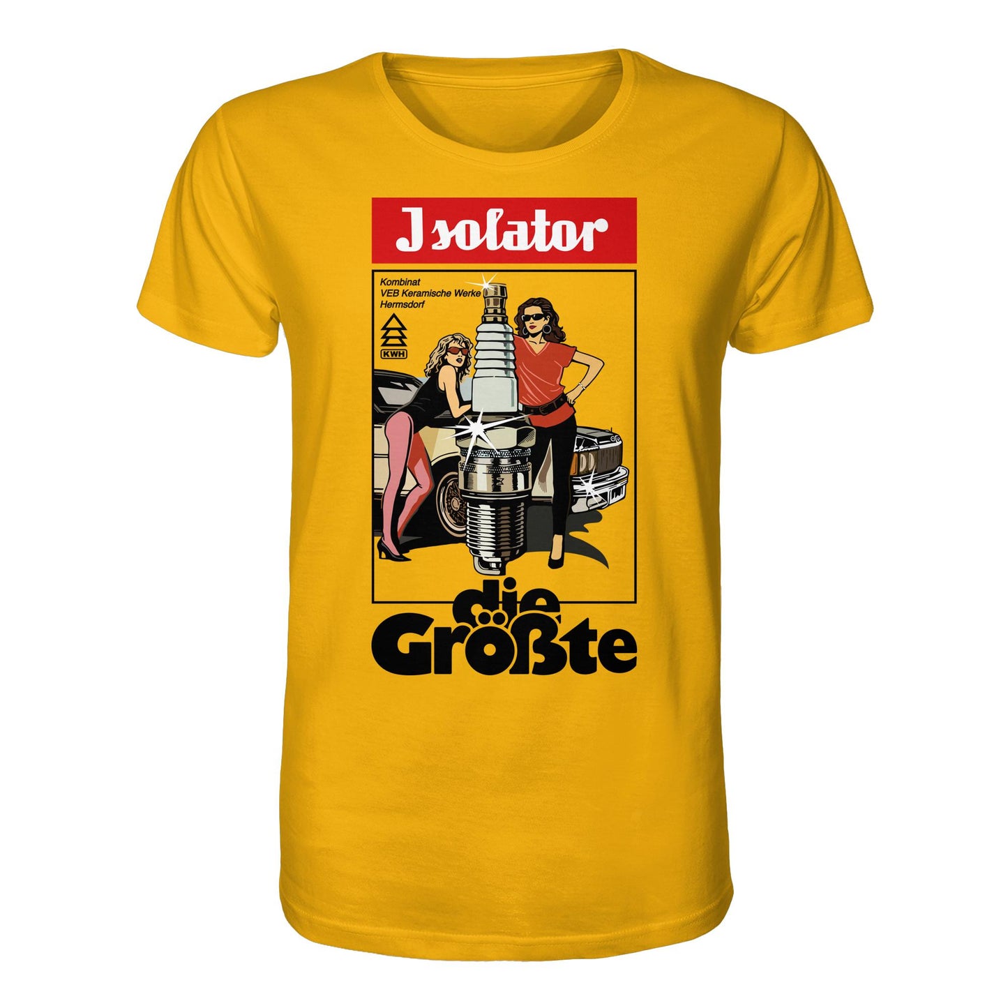 DDR Ostalgie Bio-Shirt Unisex • ISOLATOR - DIE GRÖSSTE (ORIGINAL POSTER)