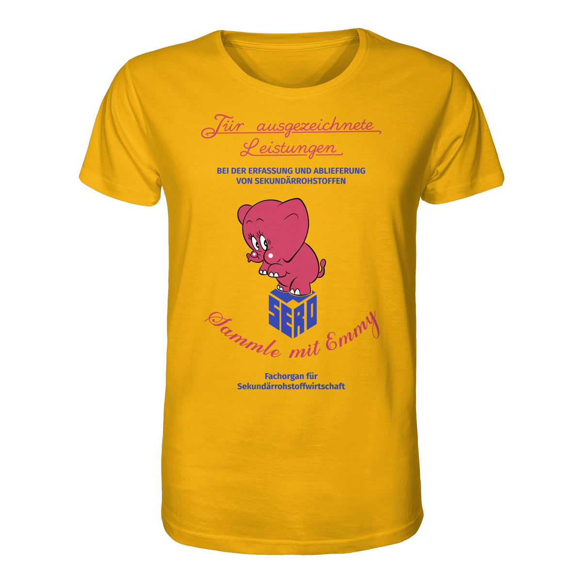 DDR Ostalgie Bio-Shirt Unisex • FÜR AUSGEZEICHNETE LEISTUNGEN - SERO EMMY (ORIGINAL-WIMPEL)