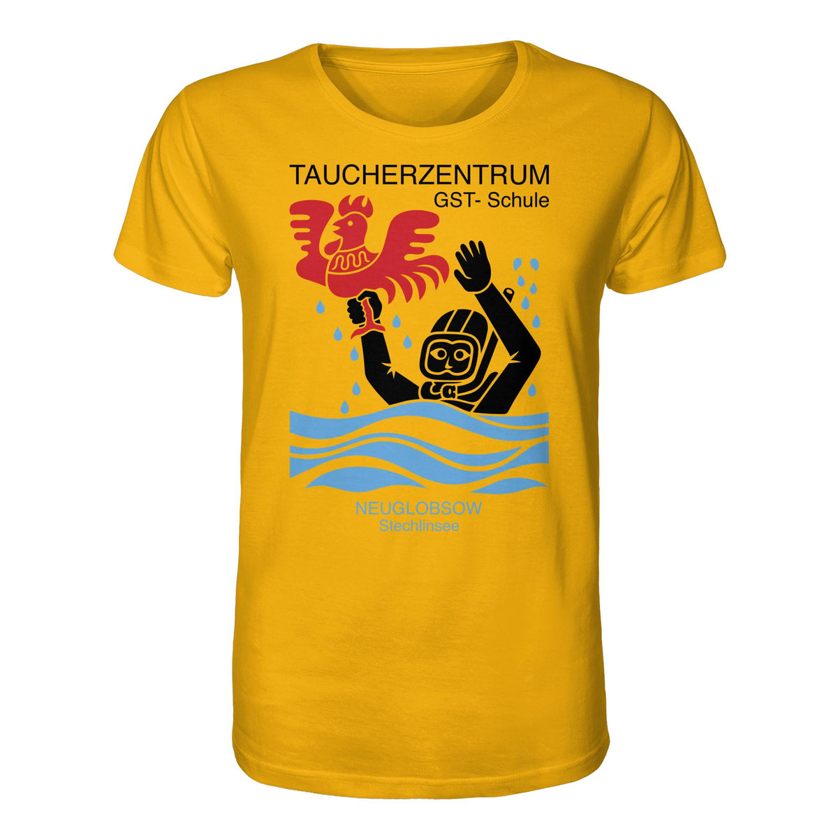DDR Ostalgie Bio-Shirt Unisex • GST-TAUCHSCHULE NEUGLOBSOW STECHLINSEE
