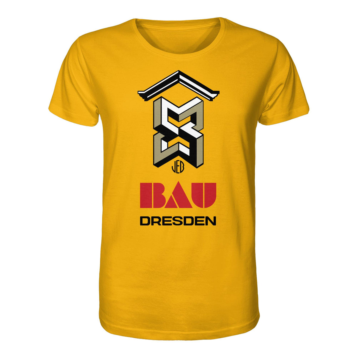 DDR Ostalgie Bio-Shirt Unisex • VEB BAU DRESDEN