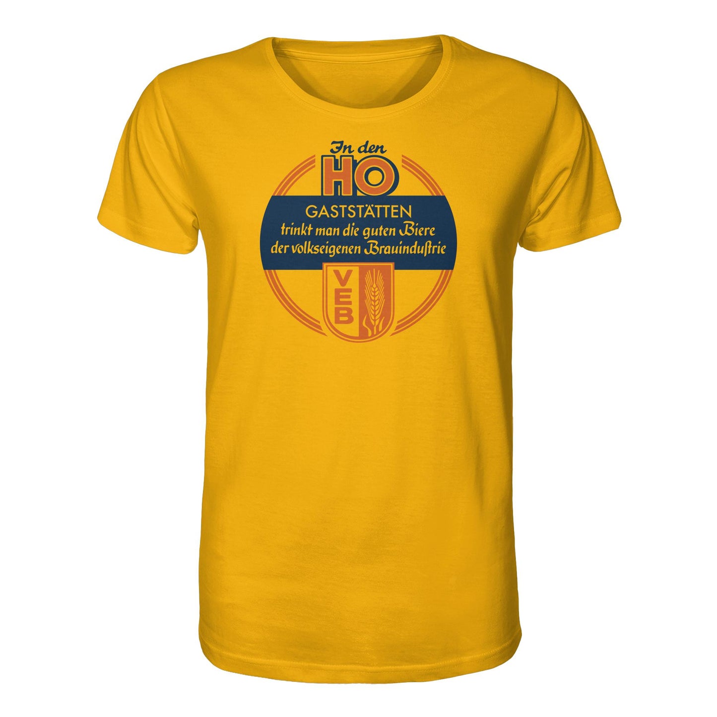 DDR Ostalgie Bio-Shirt Unisex • HO - VOLKSEIGENE BRAUINDUSTRIE