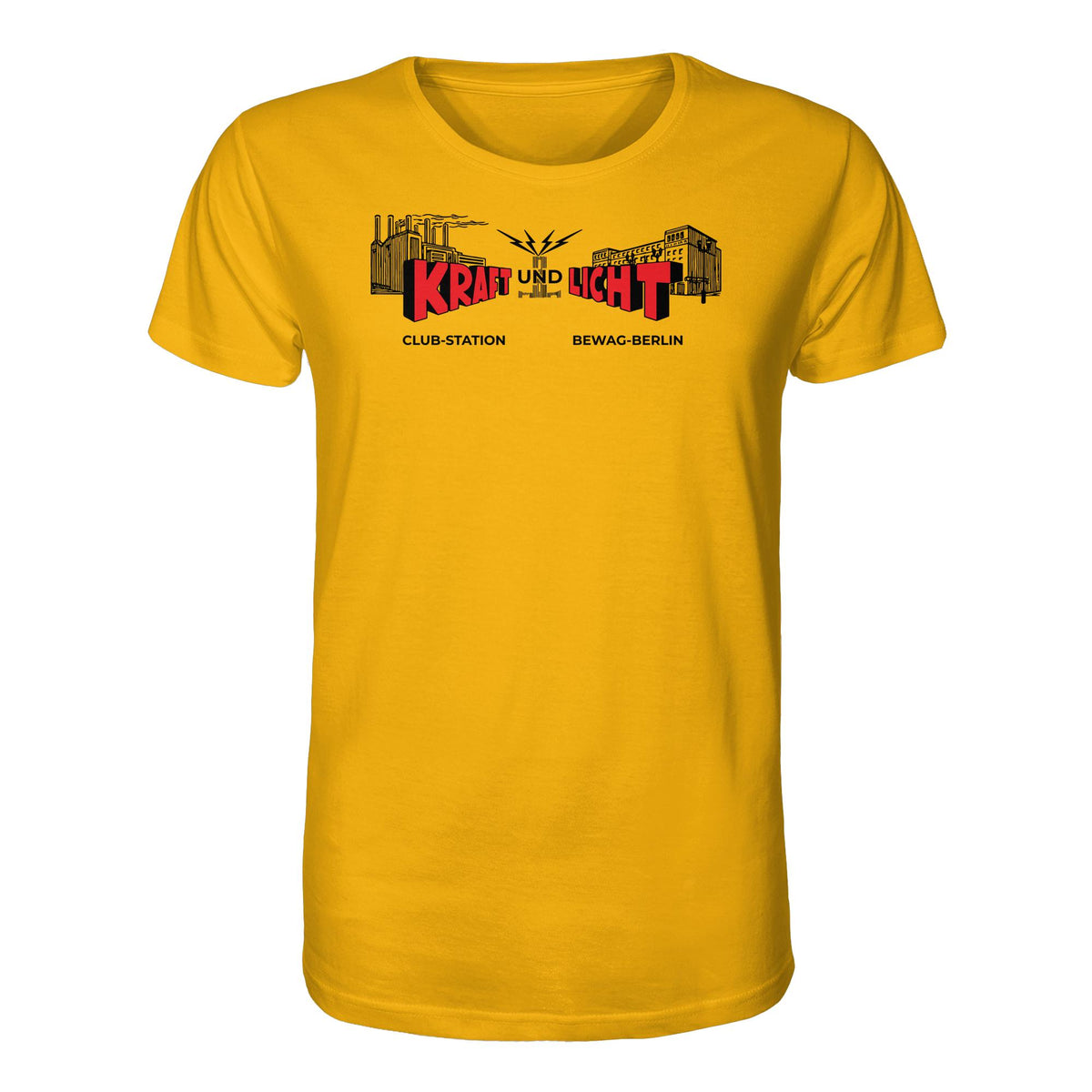 DDR Ostalgie Bio-Shirt Unisex • KRAFT UND LICHT - BEWAG BERLIN