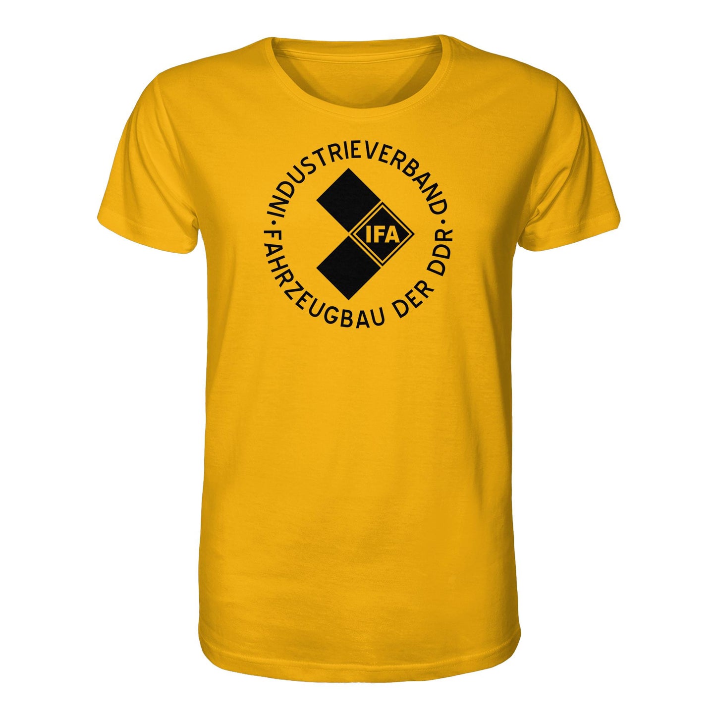 DDR Ostalgie Bio-Shirt Unisex • IFA INDUSTRIEVERBAND FAHRZEUGBAU ( LOGO 1970er) - hell