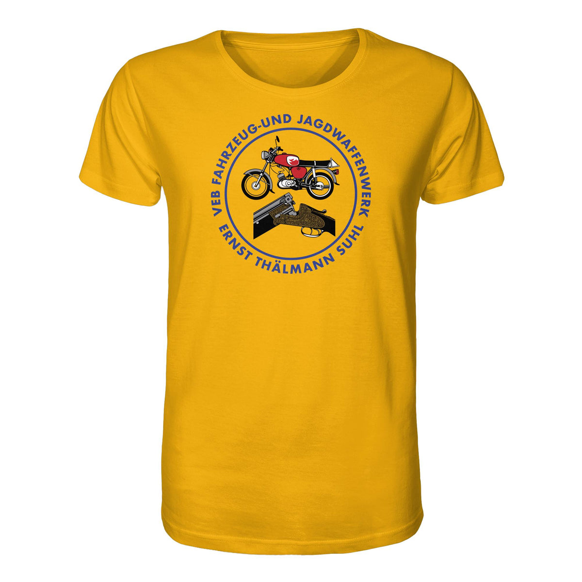 DDR Ostalgie Bio-Shirt Unisex • VEB SUHL ERNST-THÄLMANN-WERK (LOGO 1980ER)