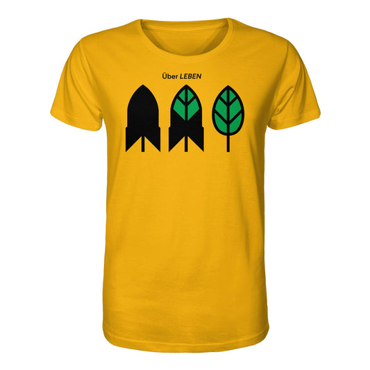 DDR Ostalgie Bio-Shirt Unisex • ÜBER LEBEN (ORIGINAL FRIEDENS-PLAKAT)
