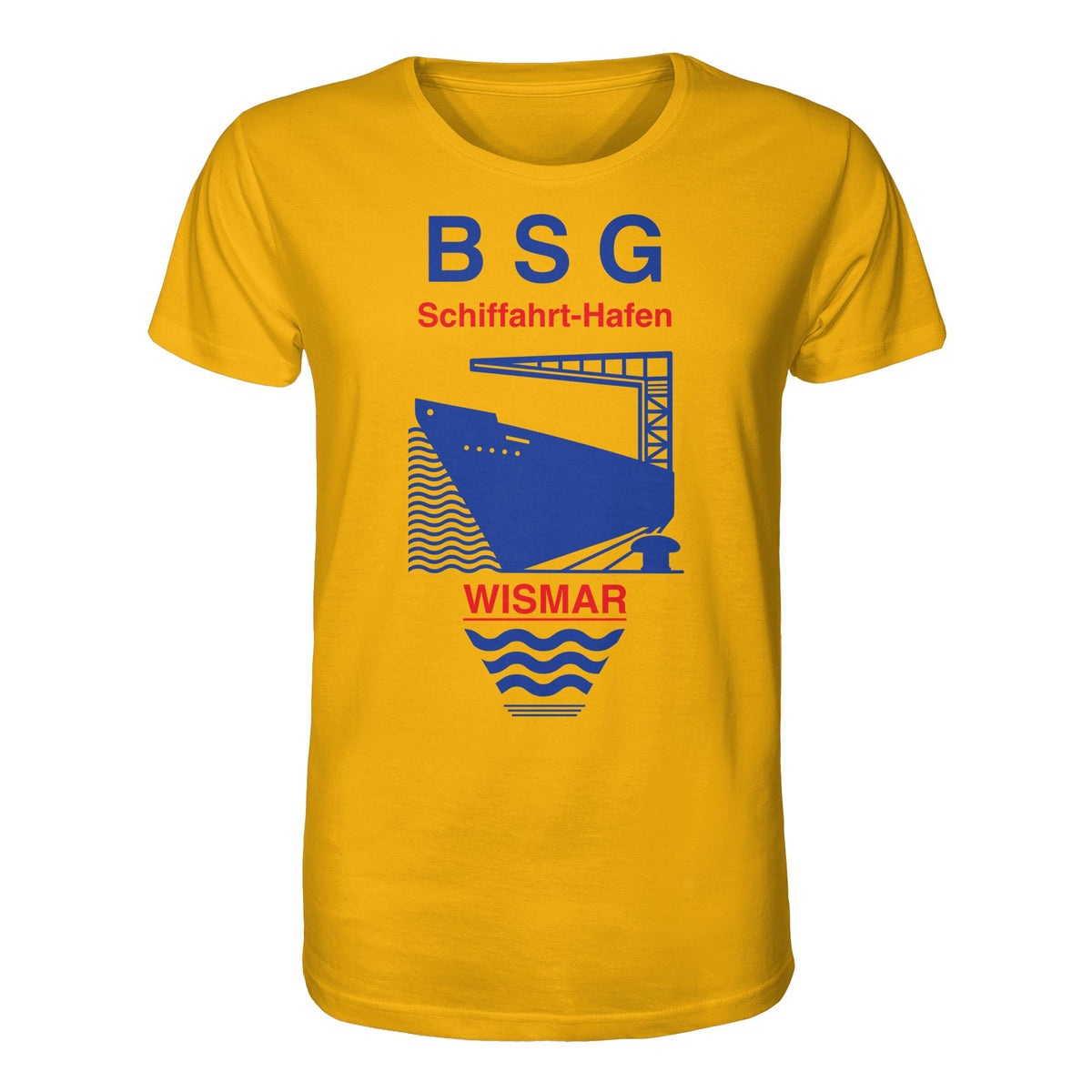 DDR Ostalgie Bio-Shirt Unisex • BSG SCHIFFAHRT HAFEN WISMAR