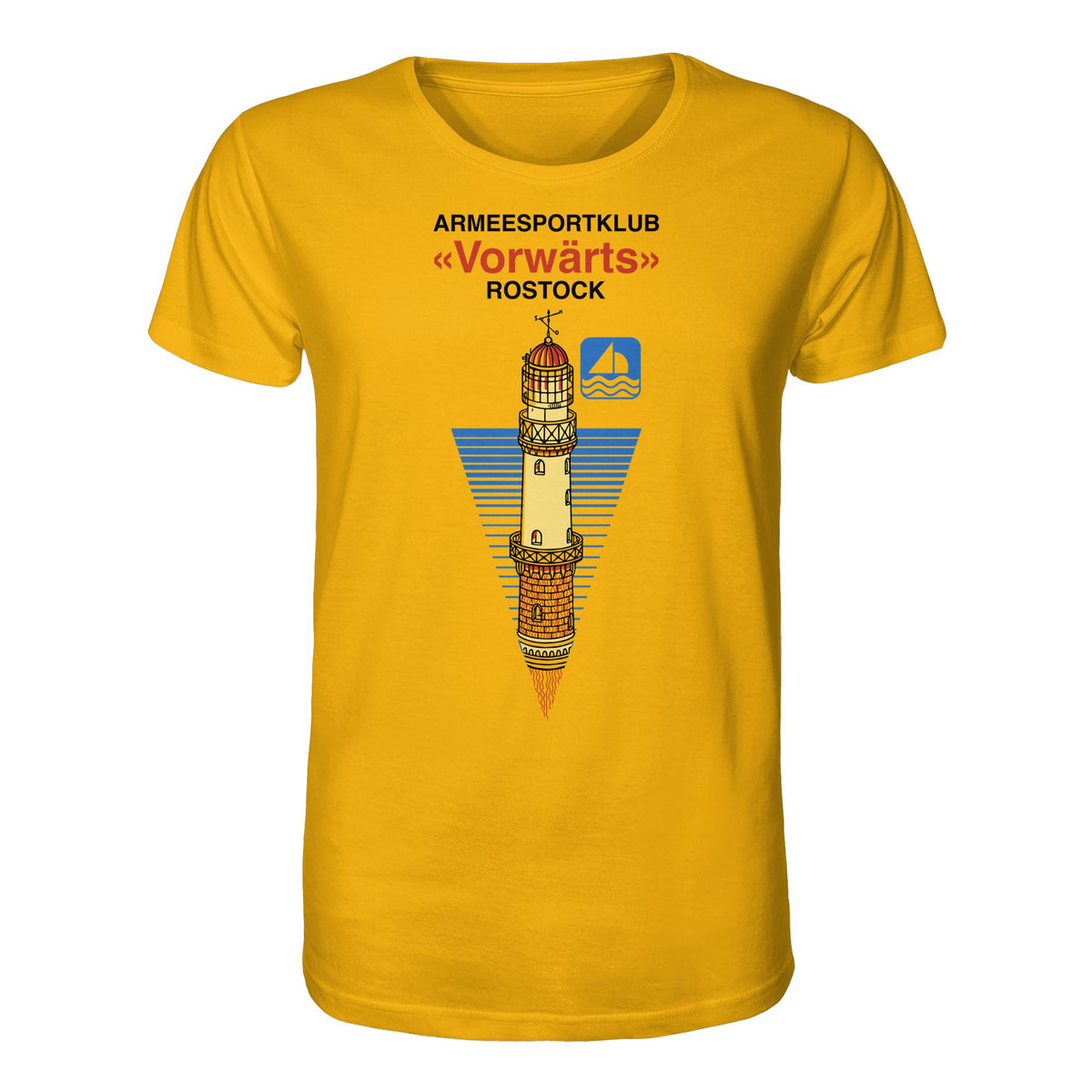 DDR Ostalgie Bio-Shirt Unisex • ARMEESPORTKLUB VORWÄRTS ROSTOCK