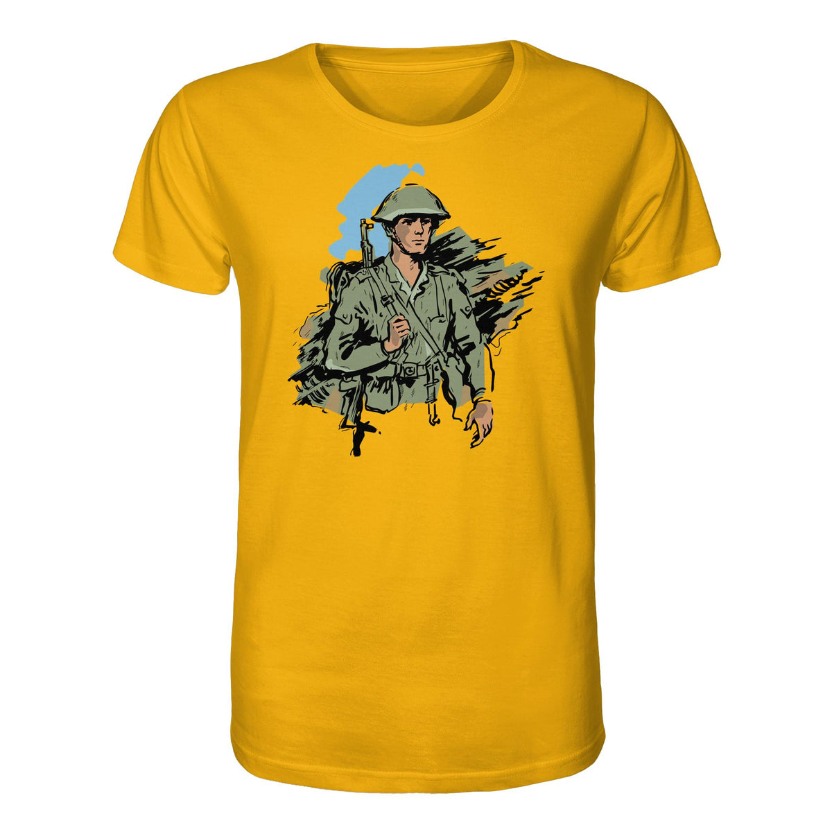 DDR Ostalgie Bio-Shirt Unisex • NVA-SOLDAT (ORIGINAL-ILLUSTRATION)
