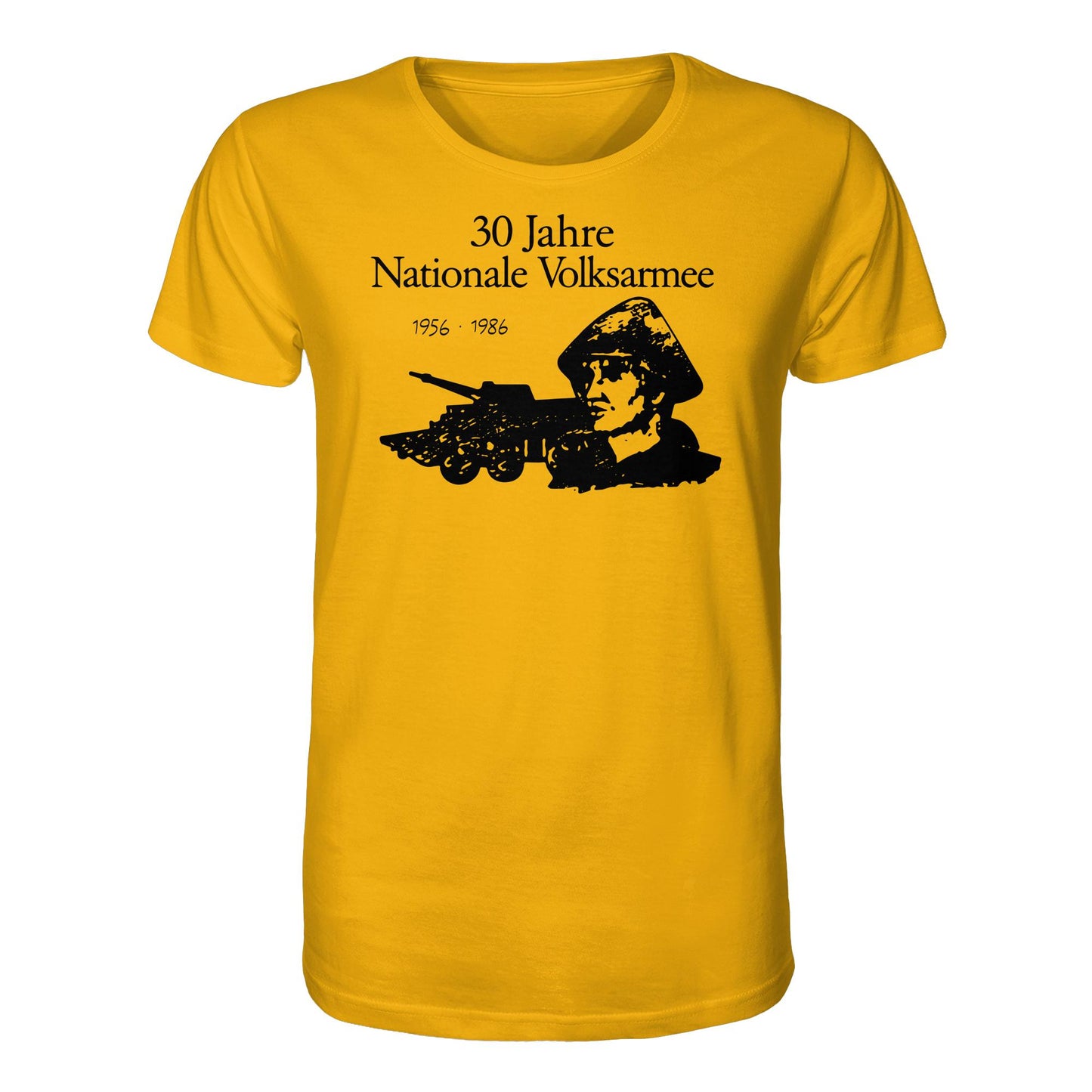 DDR Ostalgie Bio-Shirt Unisex • 30 JAHRE NATIONALE VOLKSARMEE (ORIGINAL BRIEFMARKE)