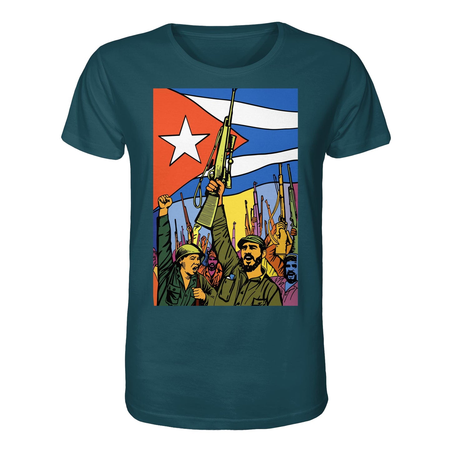 DDR Ostalgie Bio-Shirt Unisex • KUBANISCHE REVOLUTION (ORIGINAL POSTER)