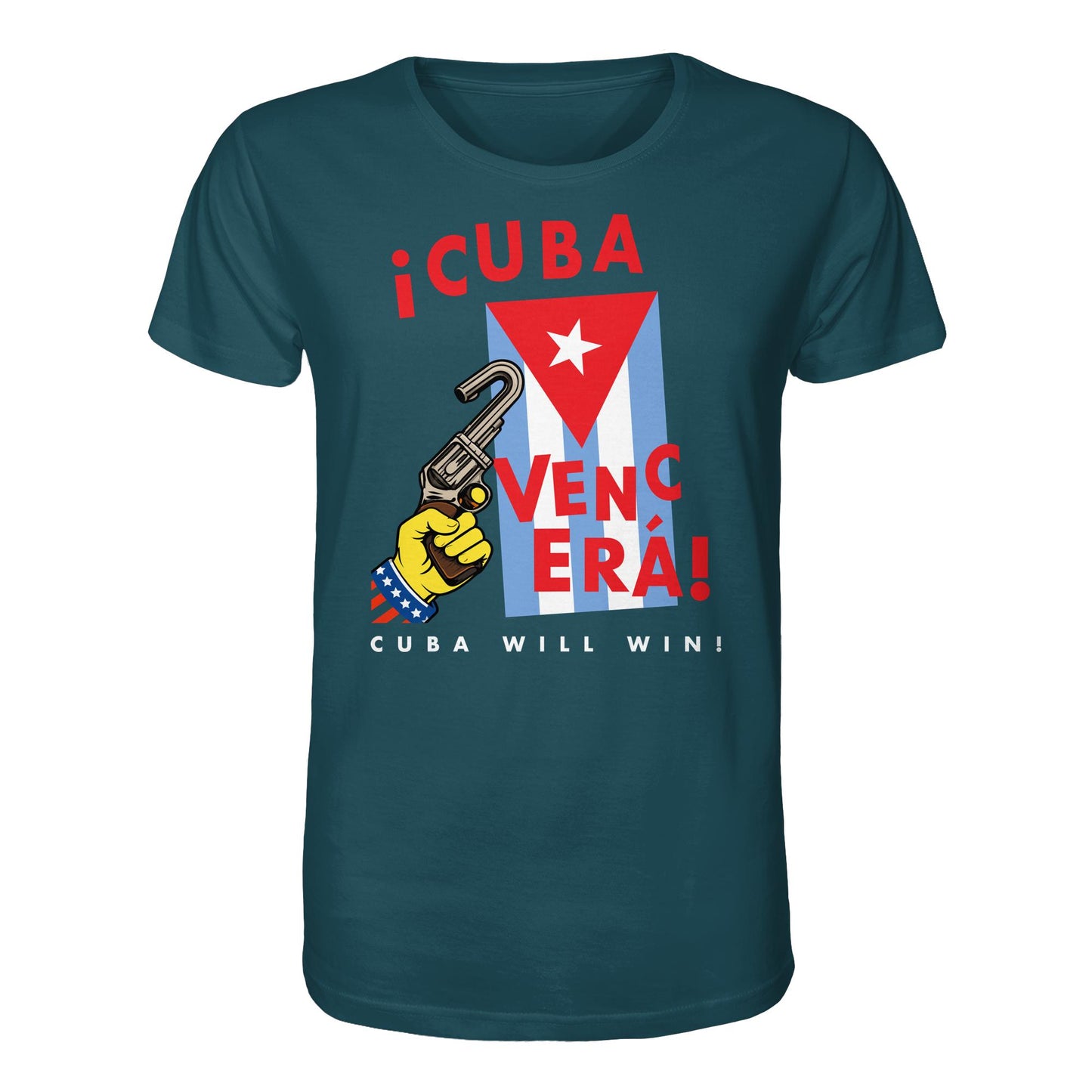 DDR Ostalgie Bio-Shirt Unisex • VENCERÁ! CUBA WILL WIN! (ORIGINAL POSTER KUBA)