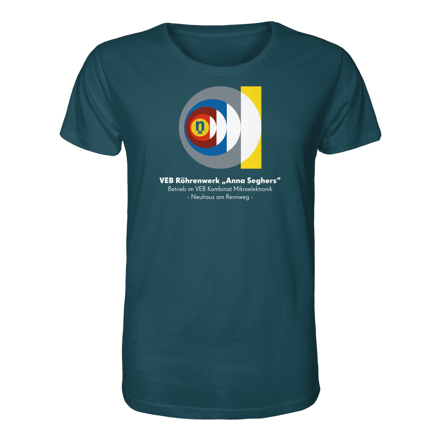 DDR Ostalgie Bio-Shirt Unisex • VEB RÖHRENWERK ANNA SEGHERS - NEUHAUS