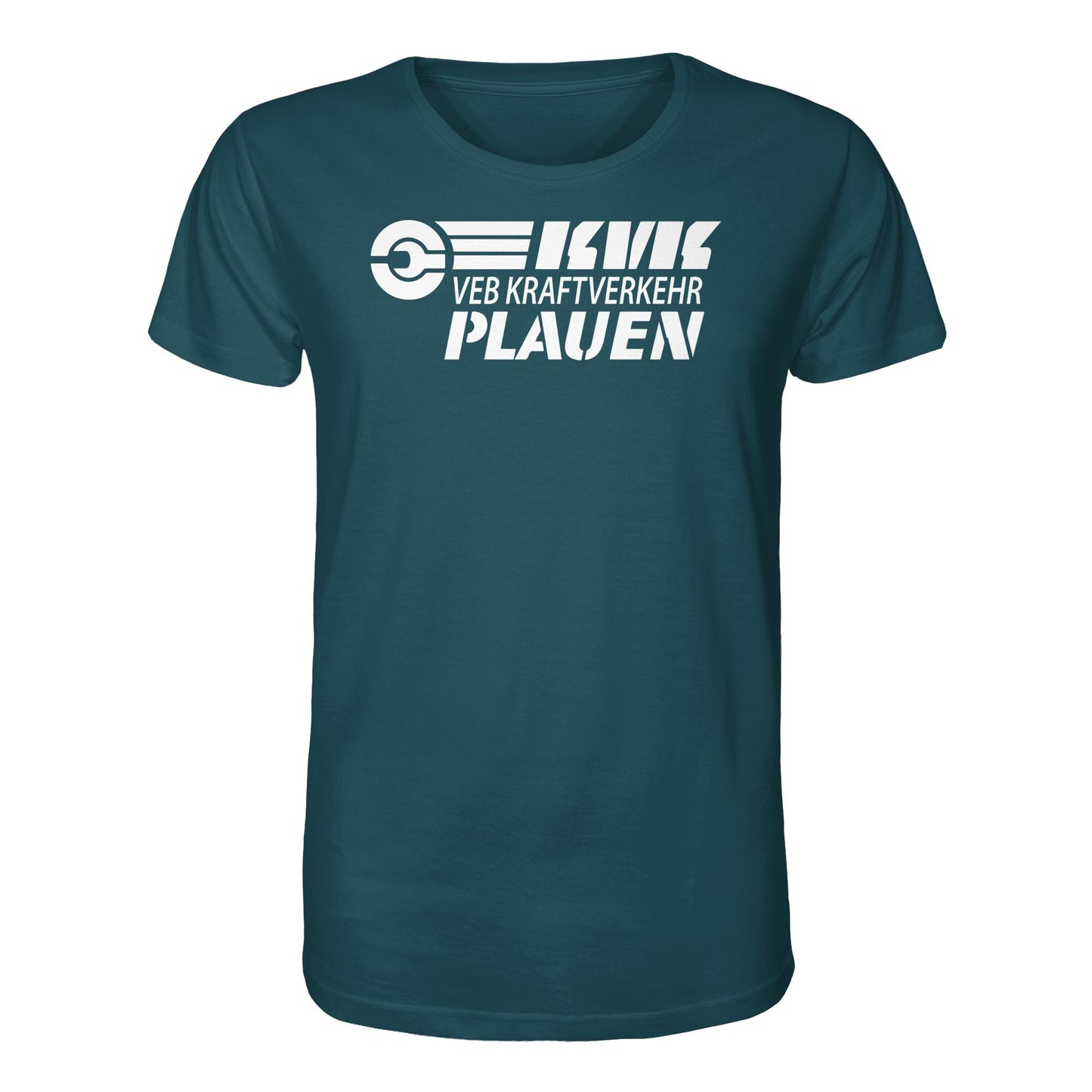 DDR Ostalgie Bio-Shirt Unisex • VEB KRAFTVERKEHR PLAUEN