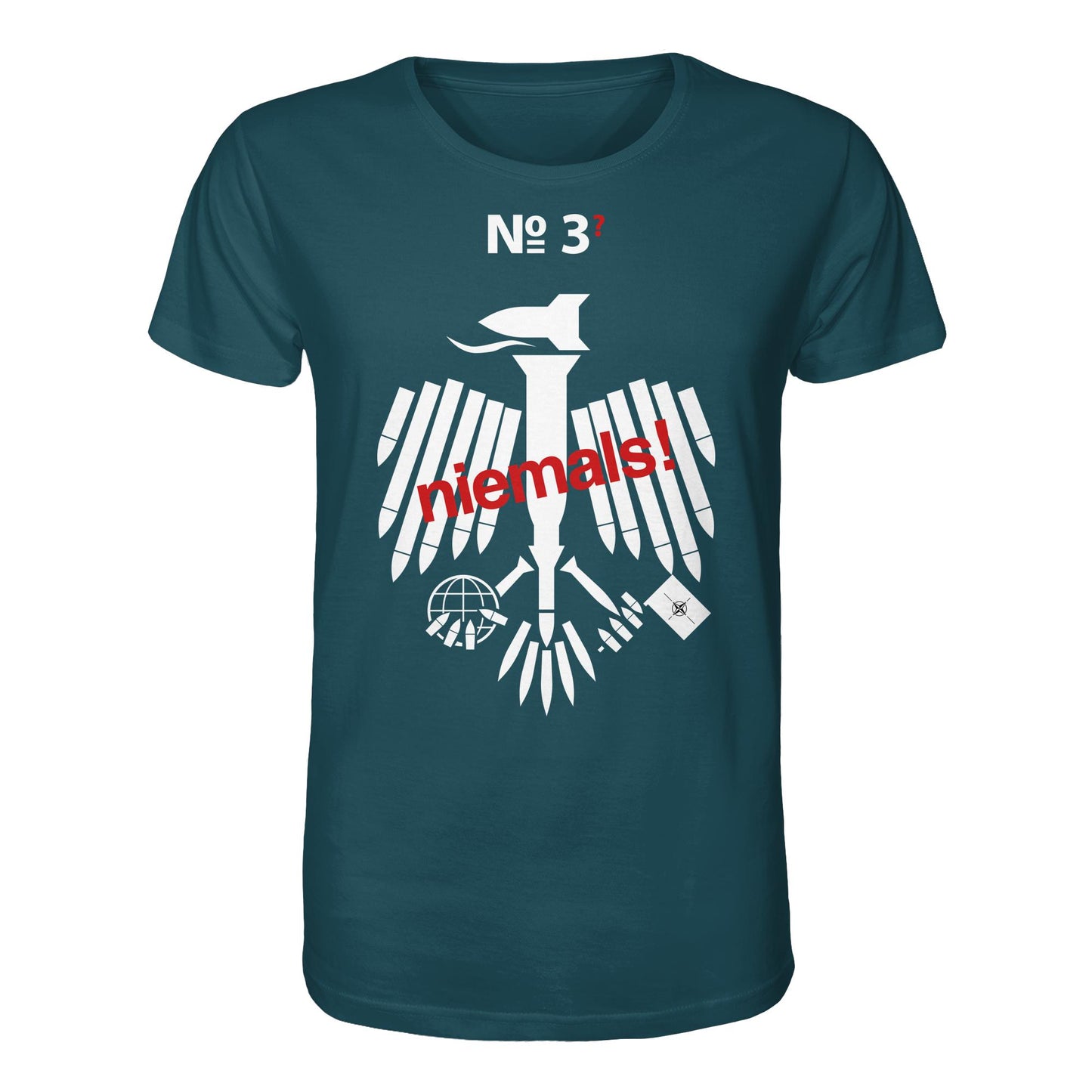 DDR Ostalgie Bio-Shirt Unisex • 3. WELTKRIEG NIEMALS! ANTI-NATO (ORIGINAL POSTER)