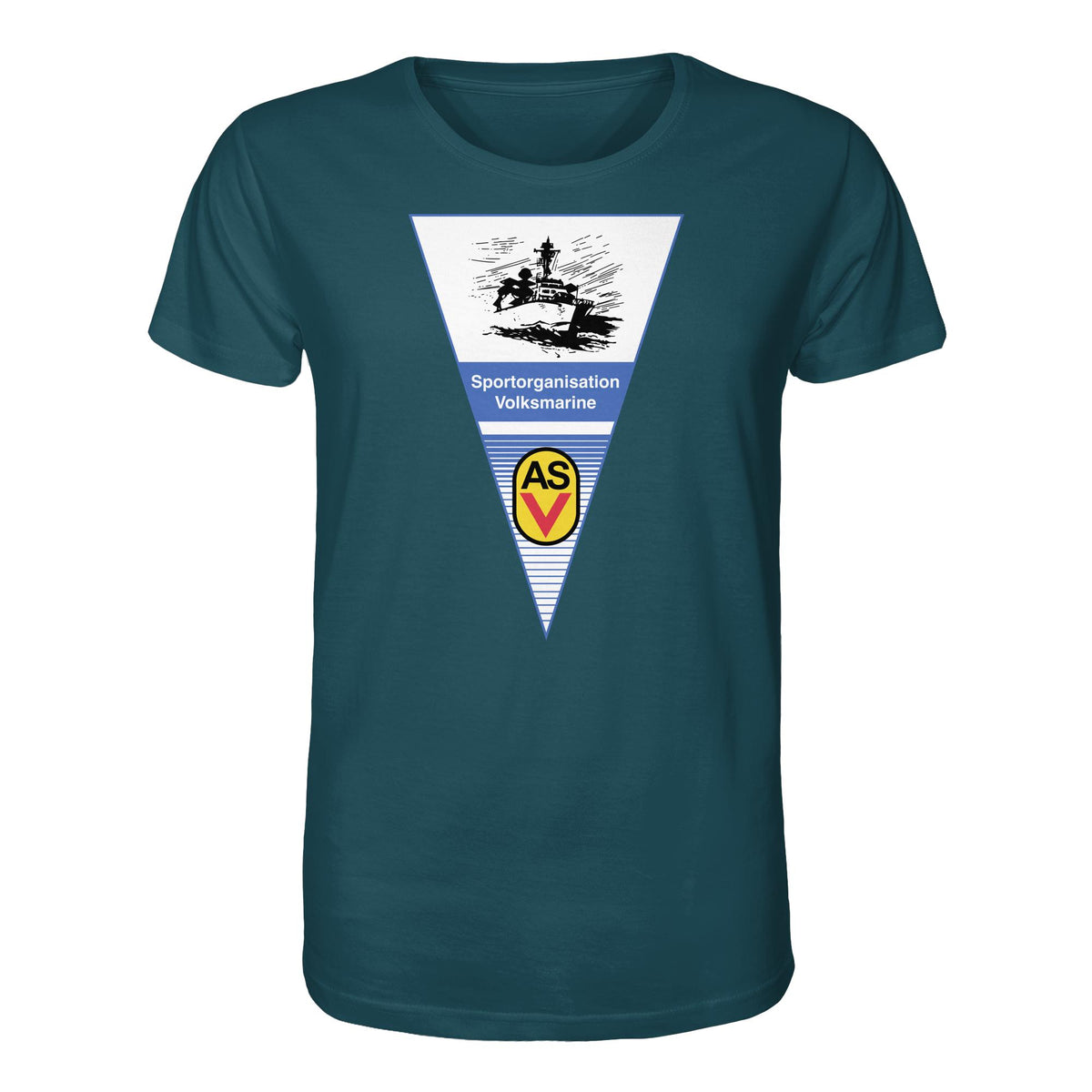 DDR Ostalgie Bio-Shirt Unisex •  ASV SPORTORGANISATION VOLKSMARINE