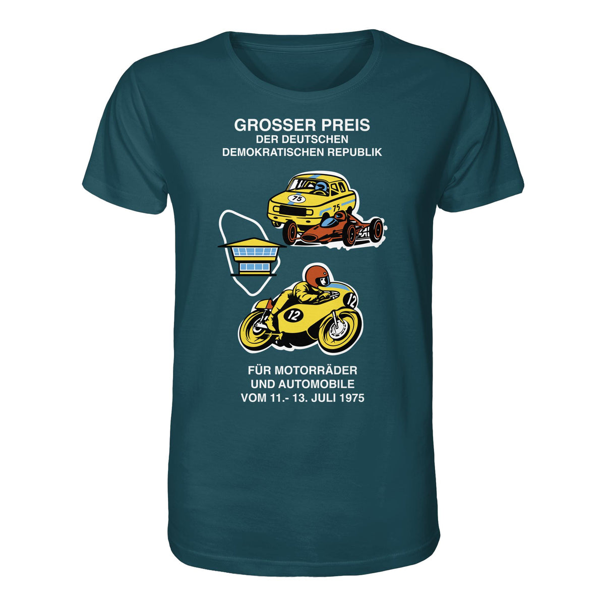DDR Ostalgie Bio-Shirt Unisex • GROSSER PREIS DER DDR 1975