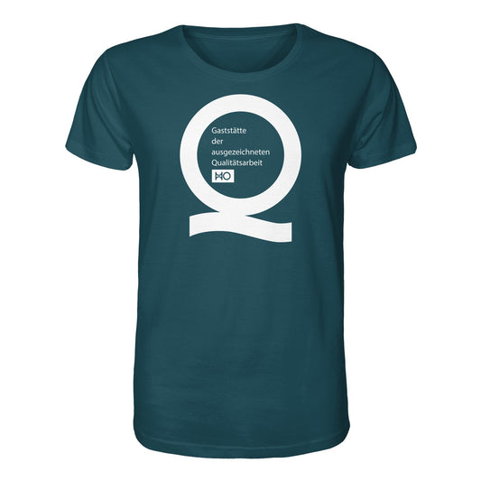 DDR Ostalgie Bio-Shirt Unisex • AUSGEZEICHNETE HO-GASTSTÄTTE (ORIGINAL SIEGEL)
