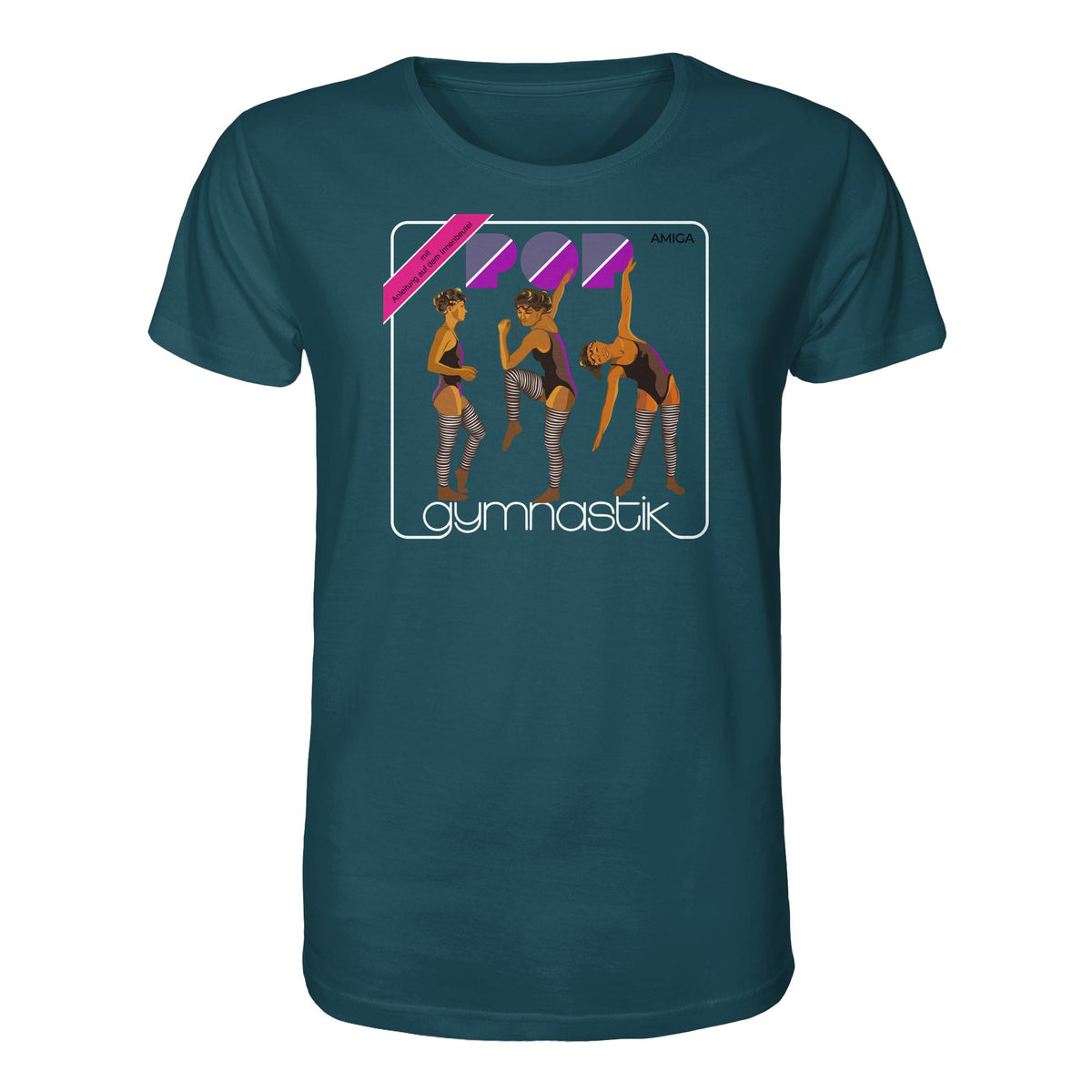 DDR Ostalgie Bio-Shirt Unisex • AMIGA POP-GYMNASTIK (ORIGINAL PLATTENCOVER)