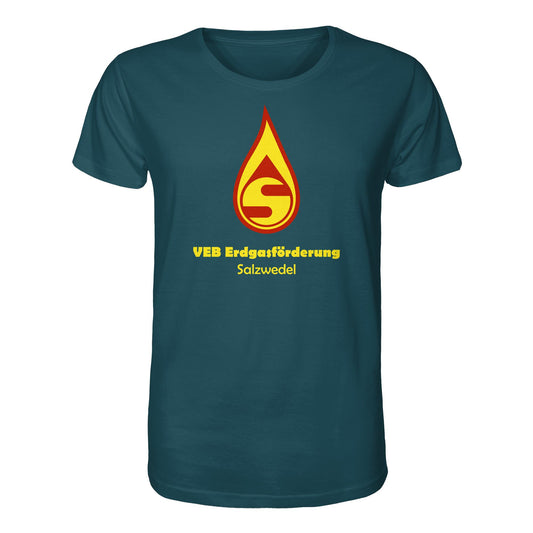 DDR Ostalgie Bio-Shirt Unisex • VEB ERDGASFÖRDERUNG SALZWEDEL