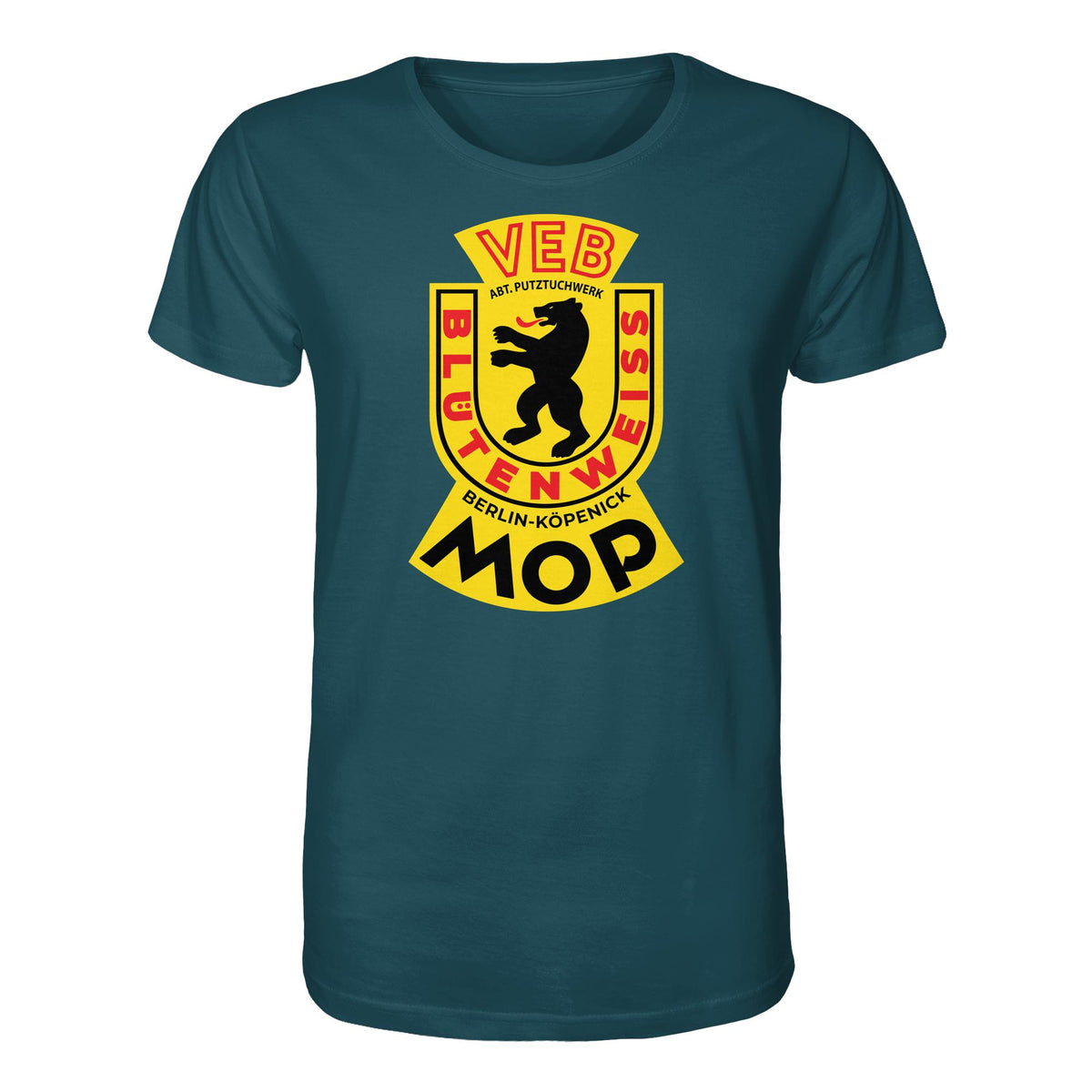 DDR Ostalgie Bio-Shirt Unisex • VEB PUTZTUCHWERK BERLIN-KÖPENICK
