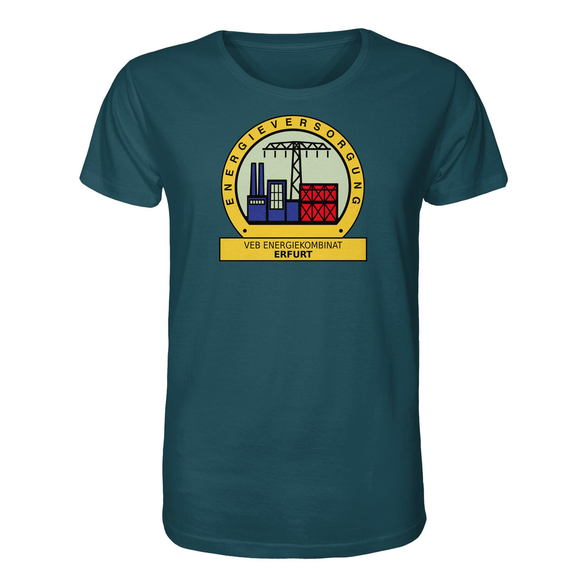 DDR Ostalgie Bio-Shirt Unisex • VEB ENERGIEKOMBINAT ERFURT