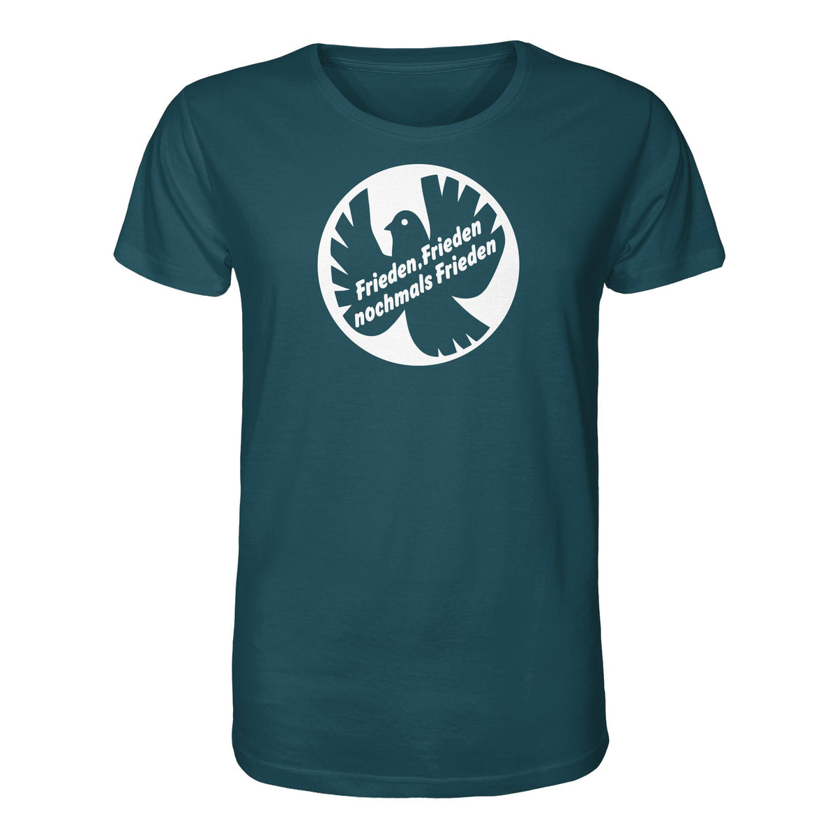 DDR Ostalgie Bio-Shirt Unisex • FRIEDEN, FRIEDEN NOCHMALS FRIEDEN (ORIGINAL BANNER)