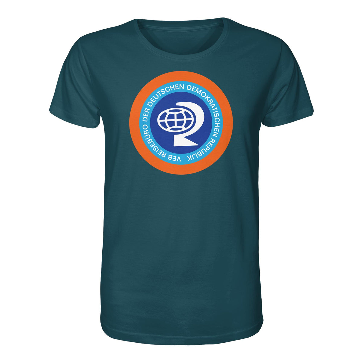 DDR Ostalgie Bio-Shirt Unisex • VEB REISEBÜRO DER DDR