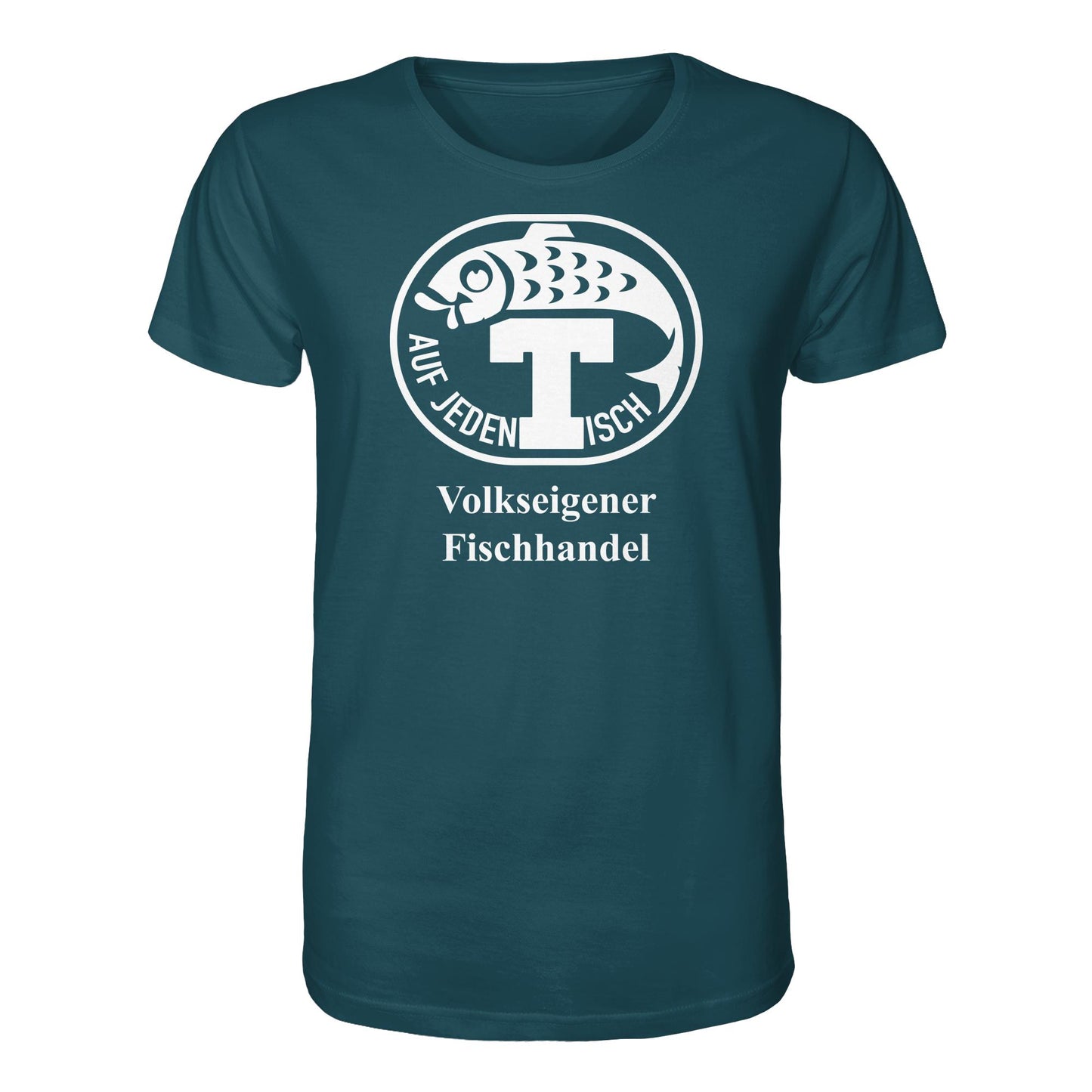 DDR Ostalgie Bio-Shirt Unisex • VEB VOLKSEIGENER FISCHHANDEL