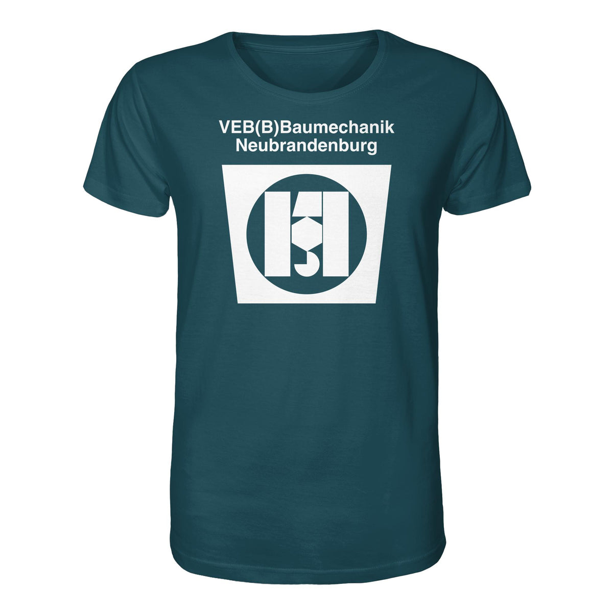 DDR Ostalgie Bio-Shirt Unisex • VEB BAUMECHANIK NEUBRANDENBURG