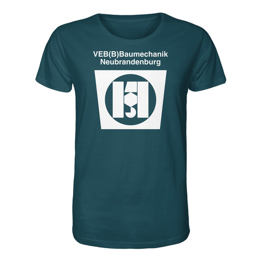 DDR Ostalgie Bio-Shirt Unisex • VEB BAUMECHANIK NEUBRANDENBURG