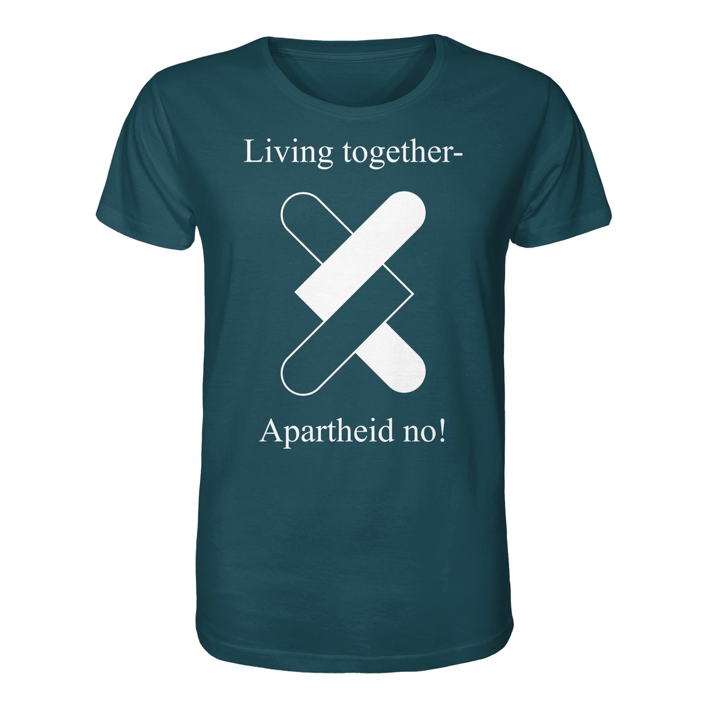 DDR Ostalgie Bio-Shirt Unisex • APARTHEID NO! (ORIGINAL POSTER)