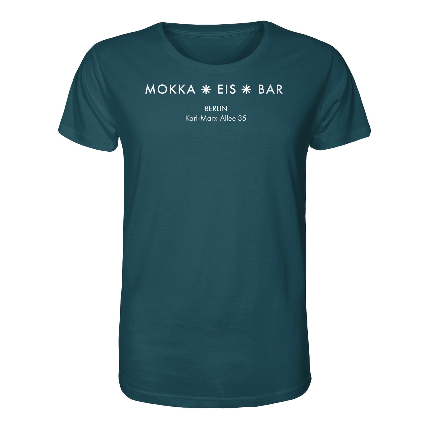 DDR Ostalgie Bio-Shirt Unisex • MOKKA EIS BAR BERLIN (ORIGINAL SEITENLOGO)