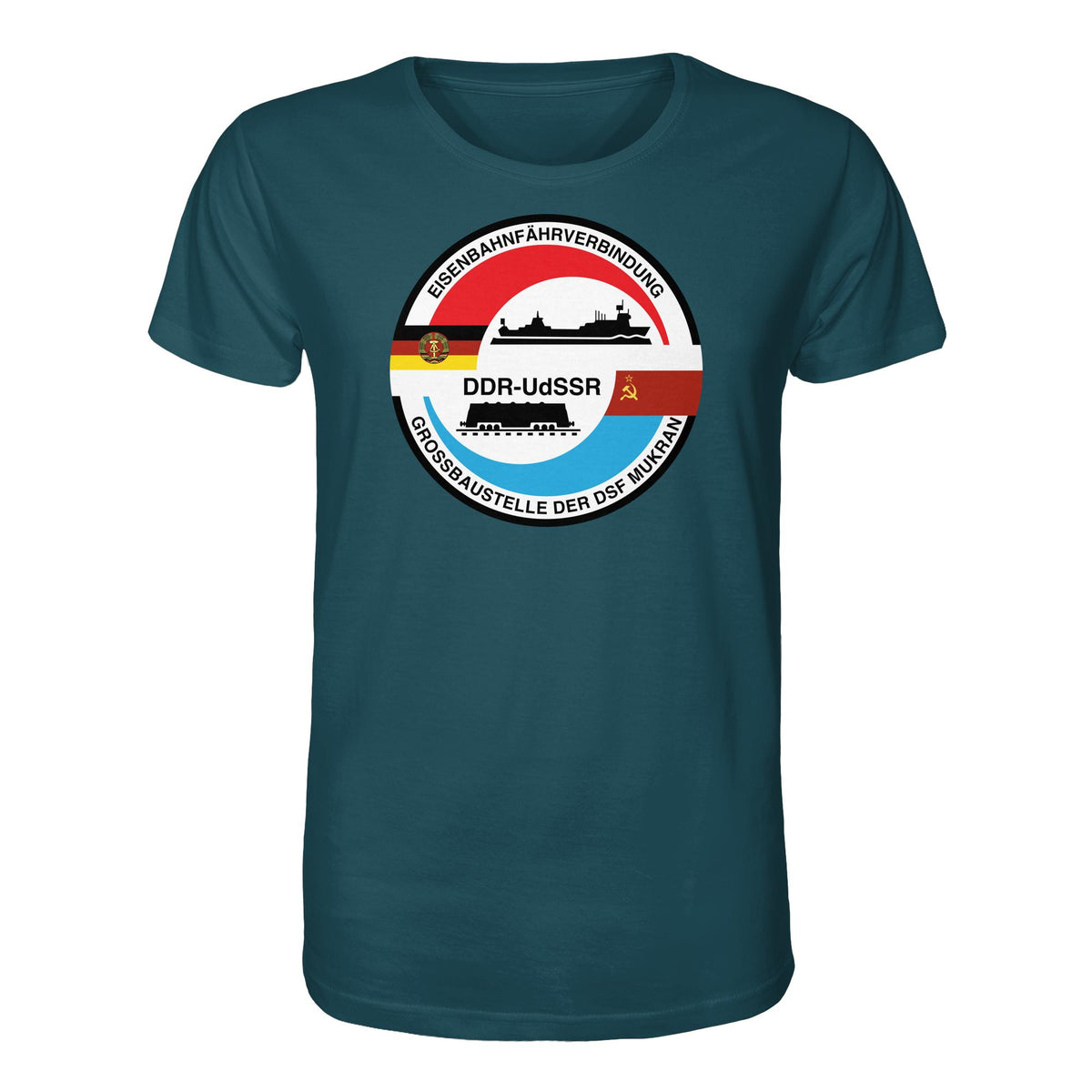 DDR Ostalgie Bio-Shirt Unisex • GROSSBAUSTELLE DER DSF MUKRAN