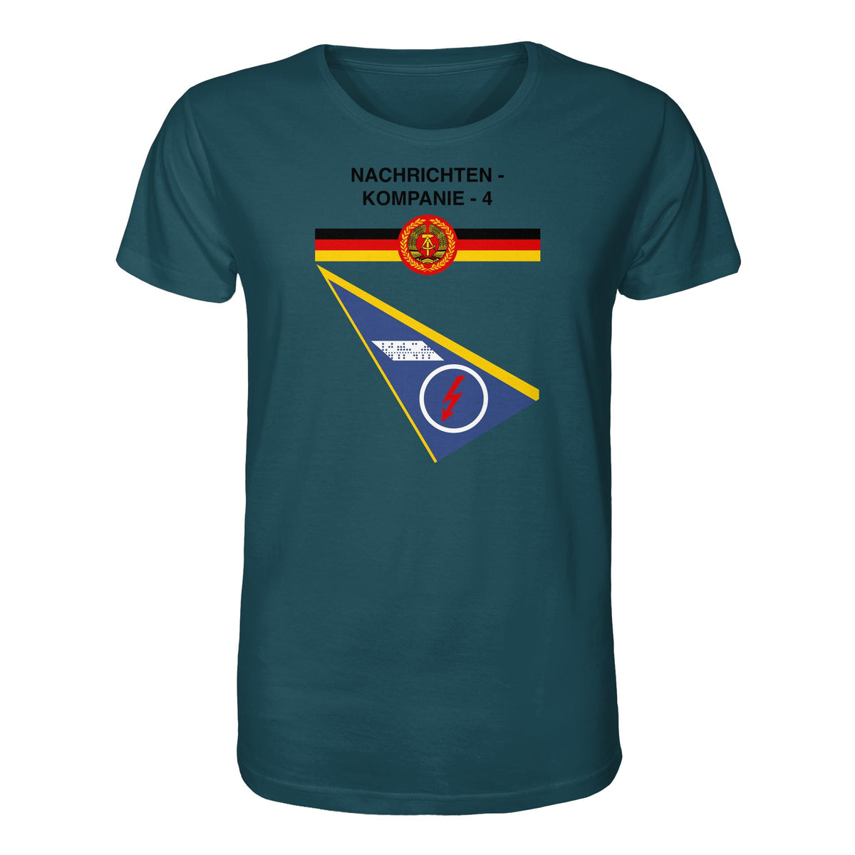 DDR Ostalgie Bio-Shirt Unisex • NVA - NACHRICHTENKOMPANIE 4