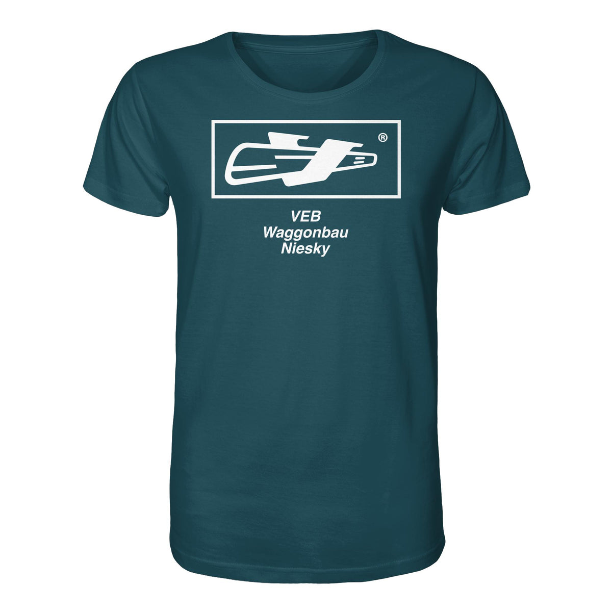 DDR Ostalgie Bio-Shirt Unisex • VEB WAGGONBAU NIESKY