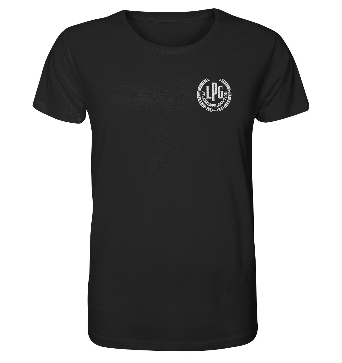 DDR Ostalgie Bio-Shirt bestickt • LPG - PFLANZENPRODUKTION