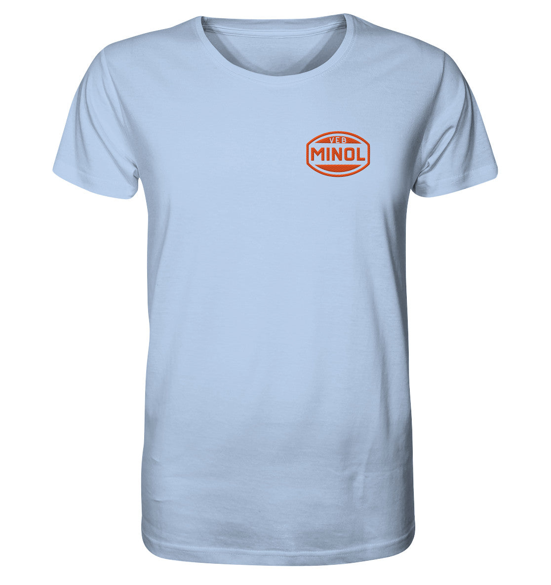 DDR Ostalgie Bio-Shirt bestickt • VEB MINOL