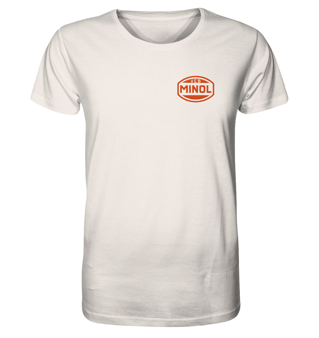 DDR Ostalgie Bio-Shirt bestickt • VEB MINOL