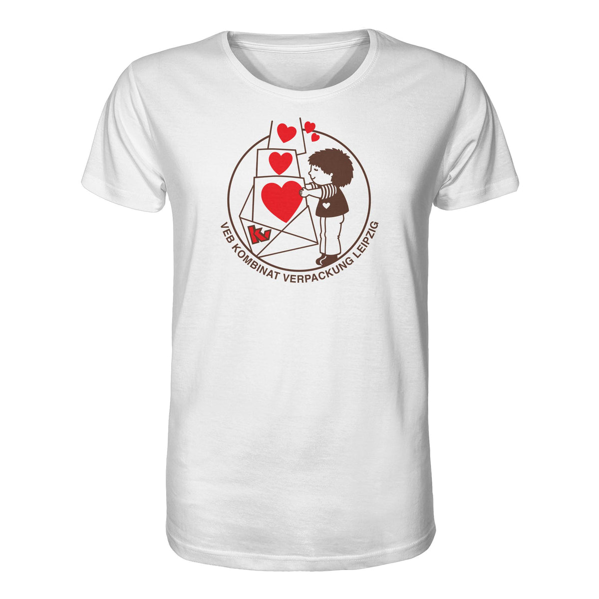DDR Ostalgie Bio-Shirt Unisex • VEB KOMBINAT VERPACKUNG LEIPZIG