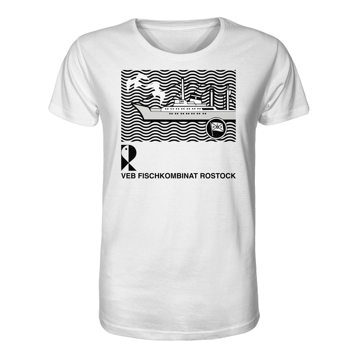 DDR Ostalgie Bio-Shirt Unisex • VEB FISCHKOMBINAT ROSTOCK