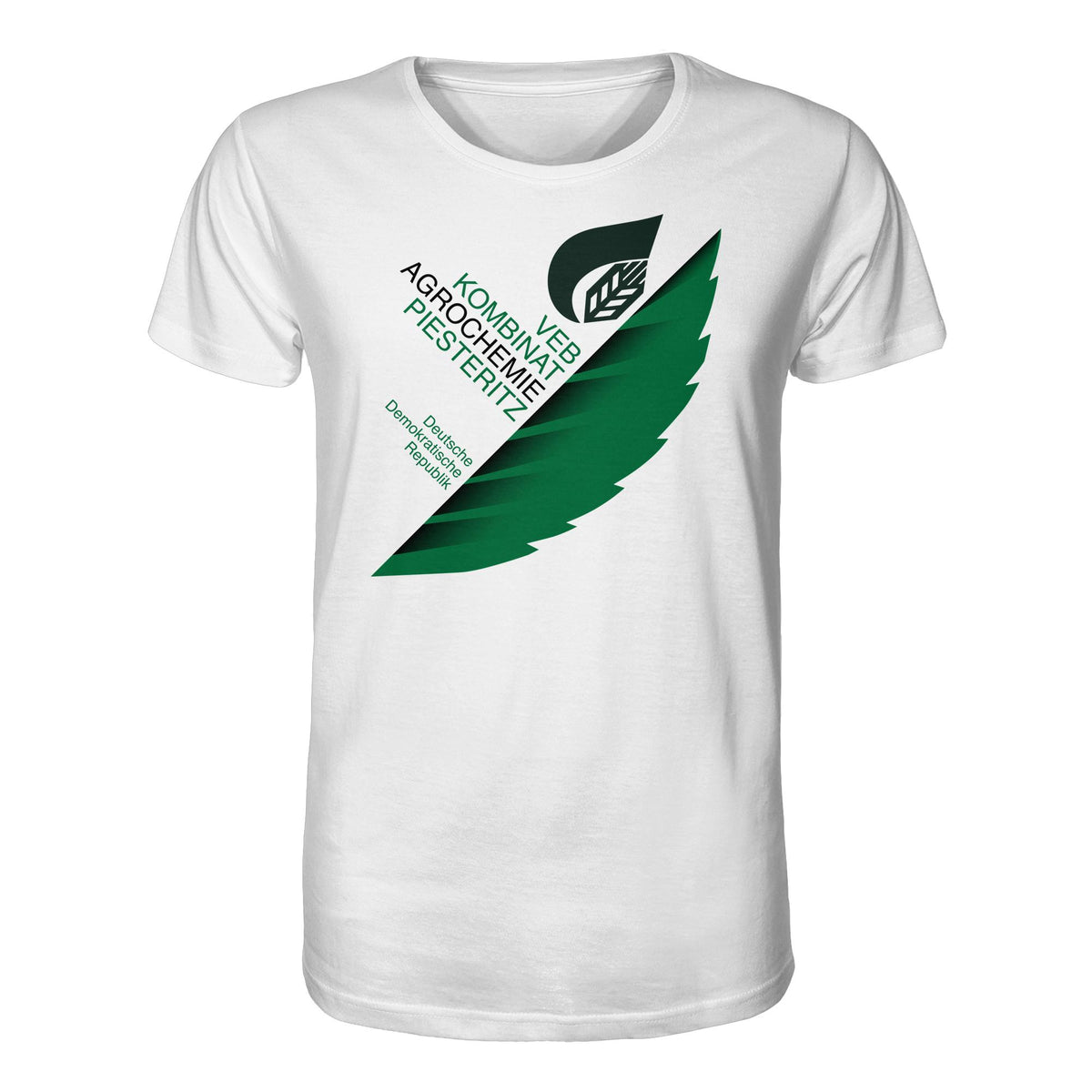DDR Ostalgie Bio-Shirt Unisex • VEB KOMBINAT AGROCHEMIE PIESTERITZ