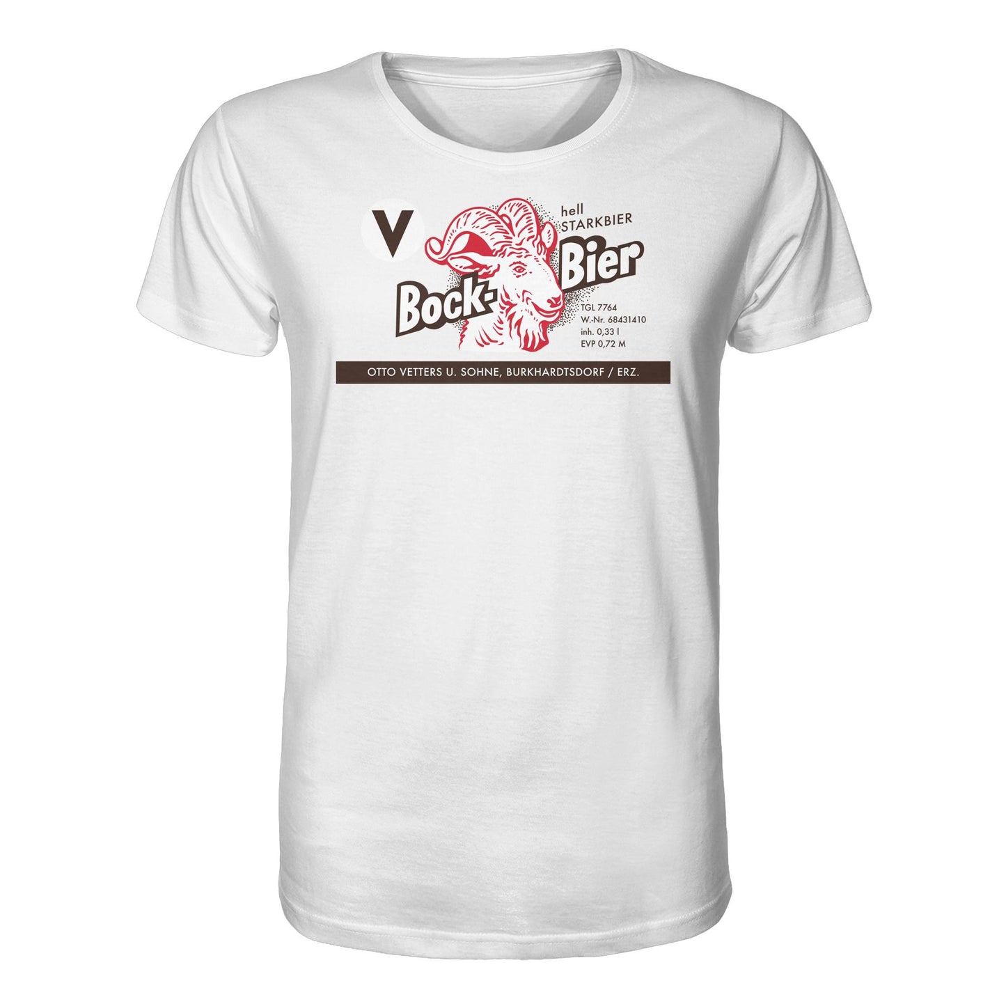 DDR Ostalgie Bio-Shirt Unisex • BOCKBIER - OTTO VETTERS ERZGEBIRGE