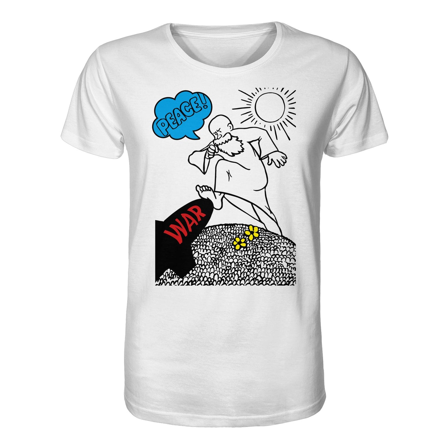 ORGANIC BIO SHIRT UNISEX • PEACE & WAR (ORIGINAL DDR-PLAKAT)