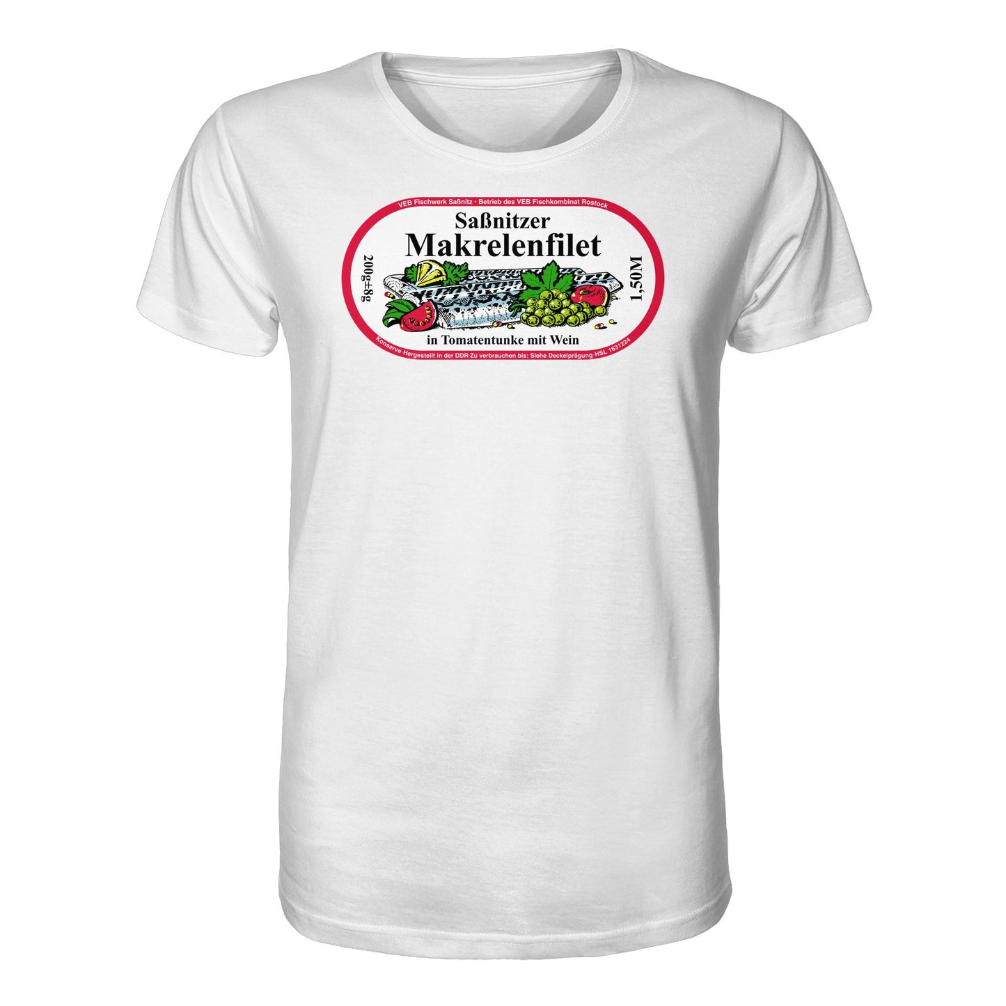ORGANIC BIO SHIRT UNISEX • SASSNITZER MAKRELENFILET - VEB FISCHWERK