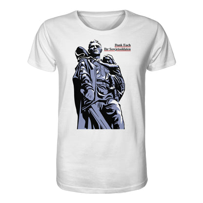 ORGANIC BIO SHIRT UNISEX • DANK EUCH IHR SOWJETSOLDATEN (DDR ORIGINAL-PLAKAT)
